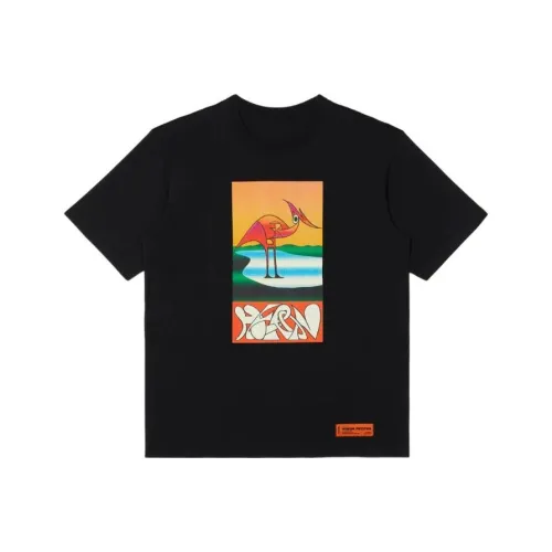 HERON PRESTON Abstract Heron Print T Shirt