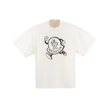 Moncler T Shirts Men Ecru