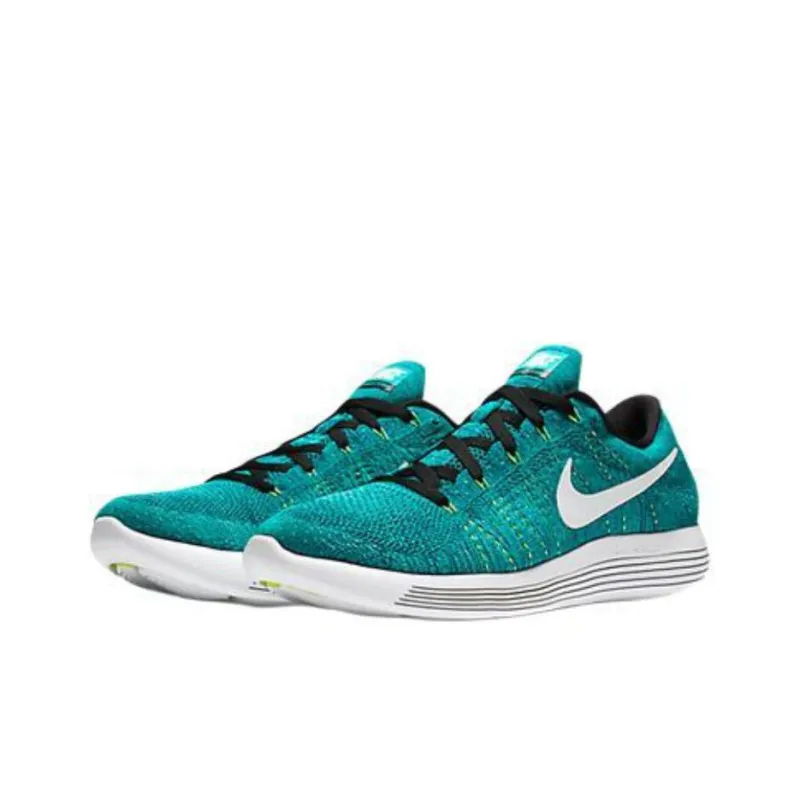 Nike LunarEpic Flyknit Breathable And Lightweight Low Top Training Shoes Unisex Blue-1