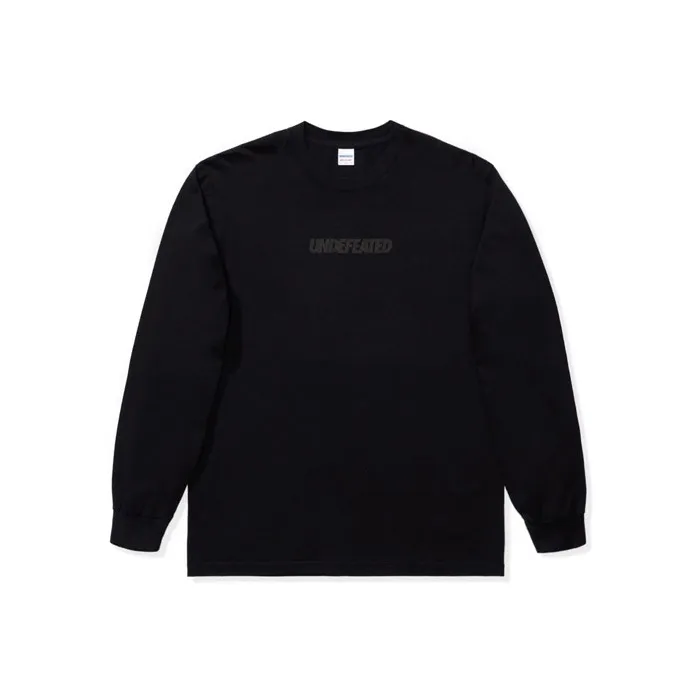 UNDEFEATED SS20 Straight Long Sleeved T Shirt Unisex Black-0