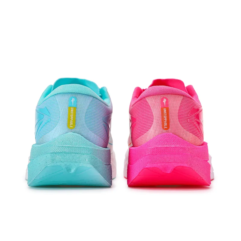 XINGHUOLI Running Shoes Unisex Low Top Red Blue BUFF Mismatched-4