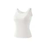 Pearl White[Ribbed Versatile, No Bra Needed]