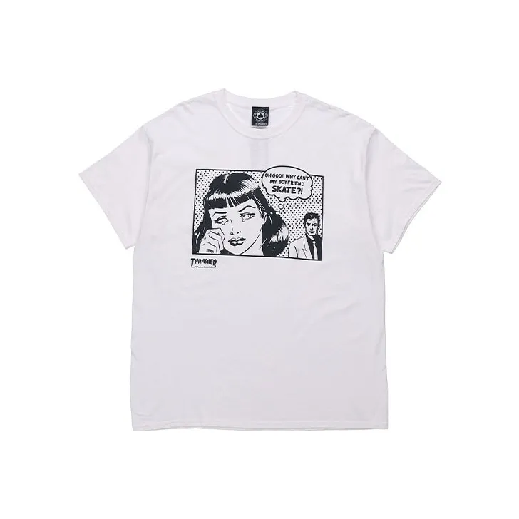 Thrasher T Shirt US Version Unisex White-0