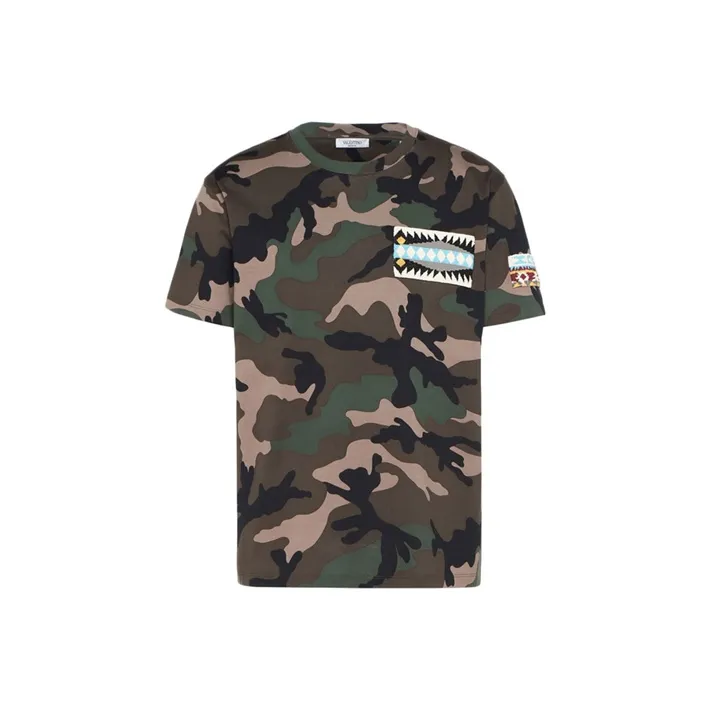 Valentino T Shirt Men's Army Green-0