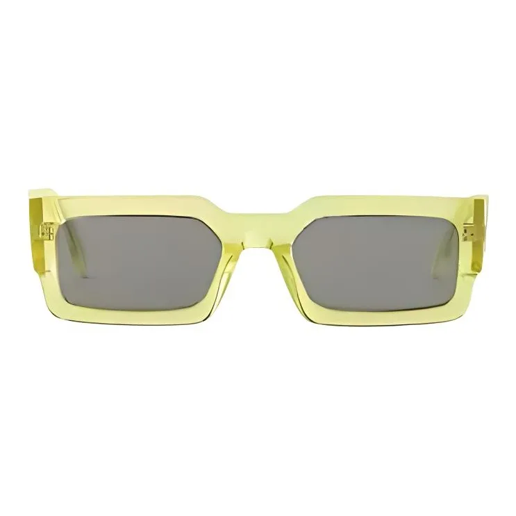 LOUIS VUITTON Acetate Metal Square Sunglasses Men's Green-0