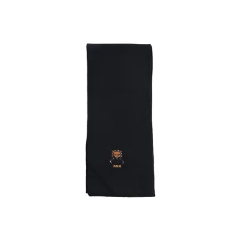 Polo Ralph Lauren Acrylic Knit Scarves Unisex Black