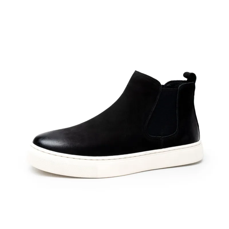 FED Chelsea Boots Men Black/Black White/Khaki-6