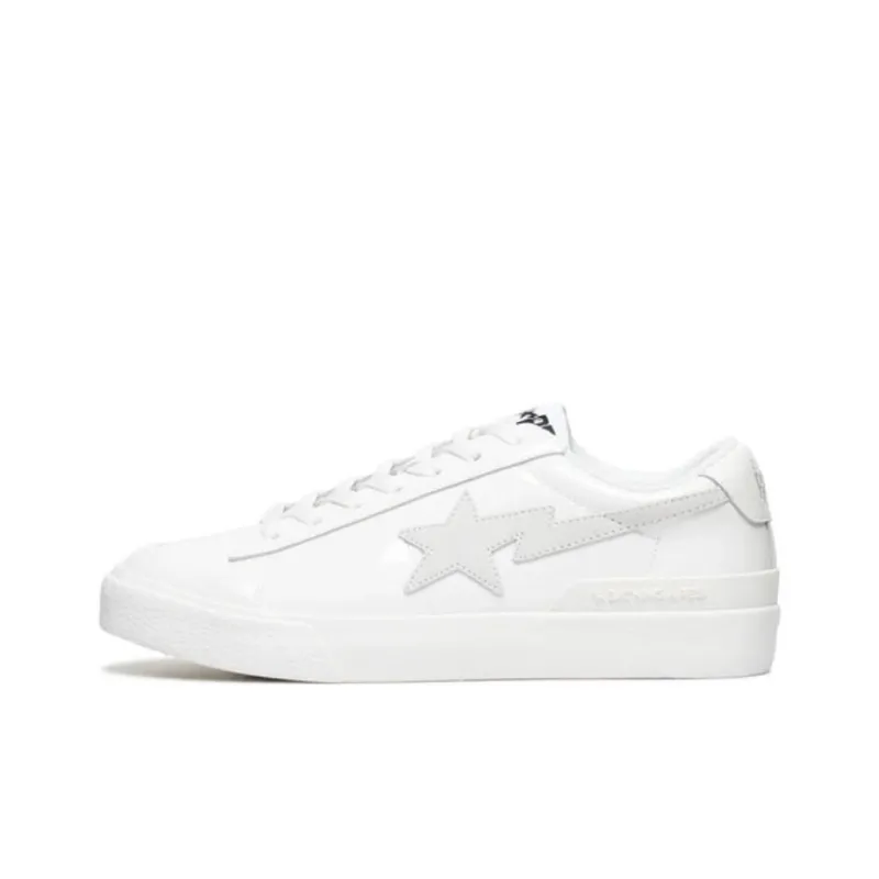 Stadium Goods x A BATHING APE MAD STA Anti-Slip Wear-Resistant Low-Top Skateboard Shoes Men's White-0