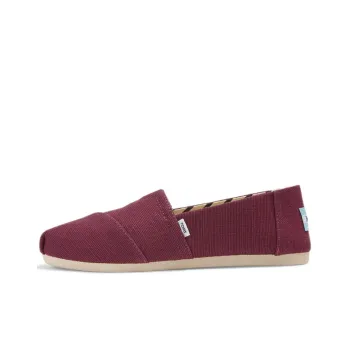Toms Alpargata Casual Single Shoes Women's Dark Red