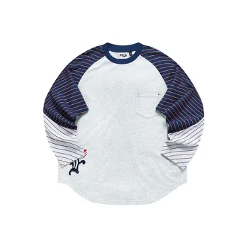 FILA FUSION FILA X FACETASM T Shirt Men's Silver Flower Gray