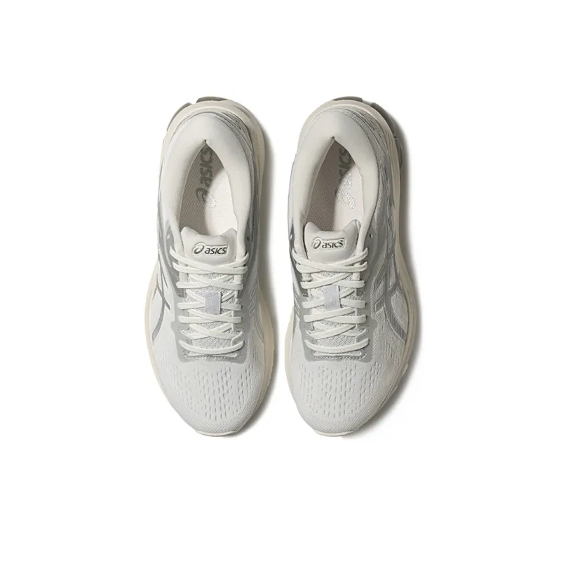 Asics GT 1000 10 Support Low Top Running Shoes Women's White Gray-3