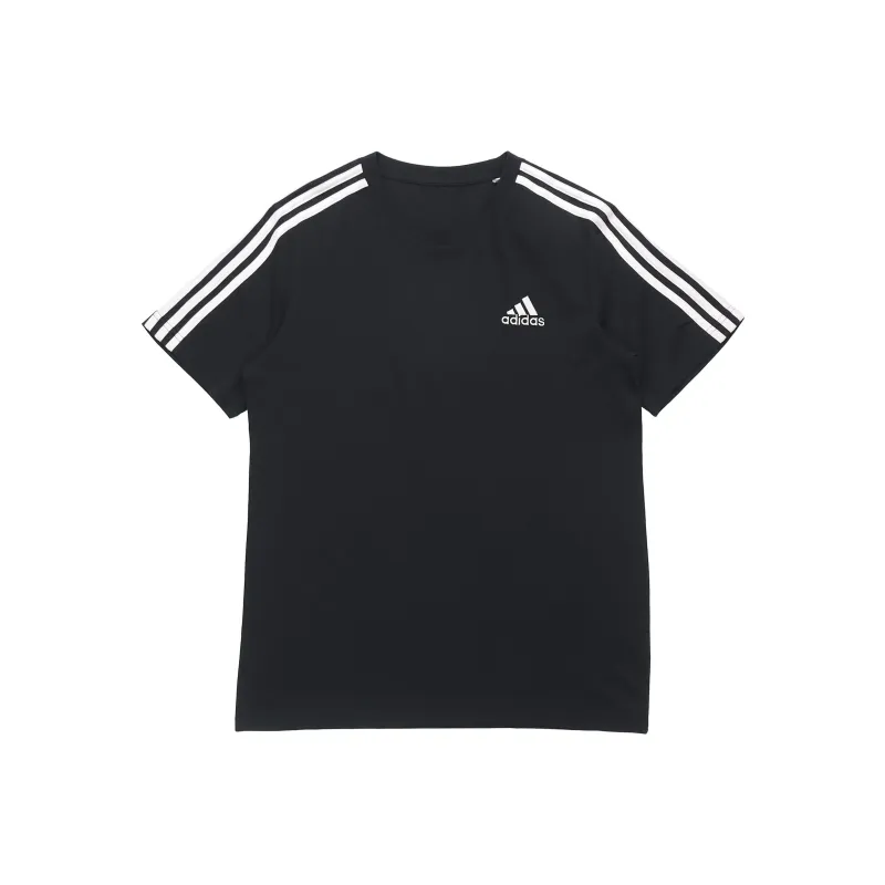 Adidas ESSENTIALS 3 Stripes T Shirt Men's Black-0