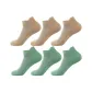 246199 Thin Ankle Socks 6 Pack (3 Khaki/3 Light Green)