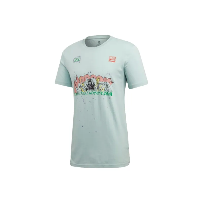 Adidas Marvel Collaboration T Shirt Men's Light Green-0