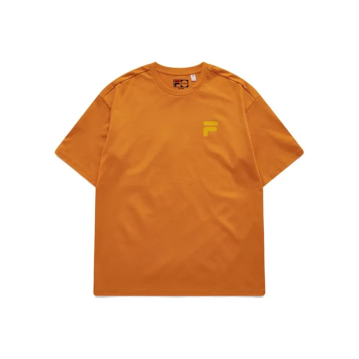 FILA FUSION T Shirt Unisex Charming Orange-0