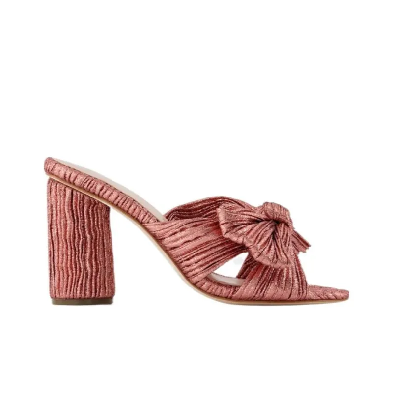 Loeffler Randall Slide Slippers 8cm Women's Pink-1