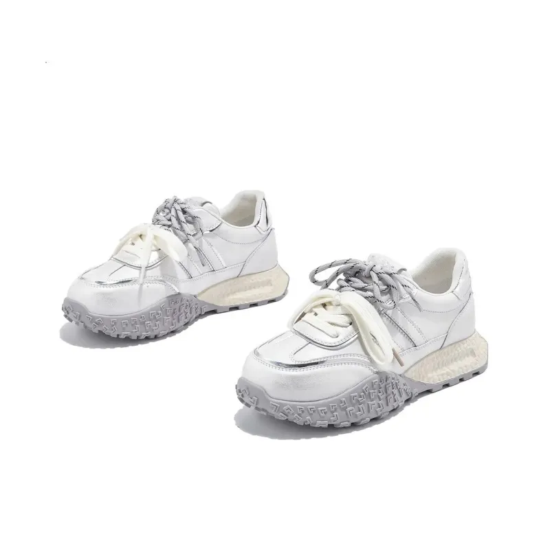 BINGO DUCK Slip Resistant Low Top Chunky Sneakers Women's-6