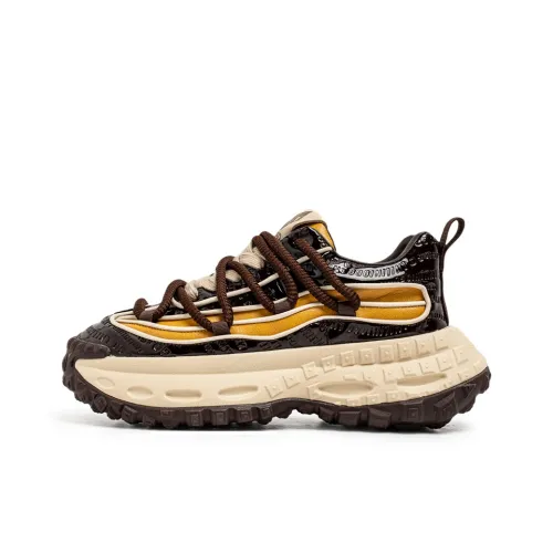 JANECO Anti Slip Wear Resistant Low Top Chunky Sneakers Men's