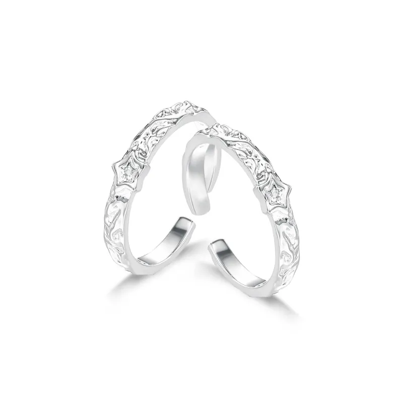 NUSQ Sterling Silver Rings Women's-5