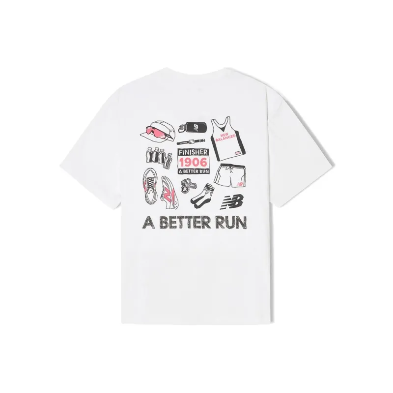 New Balance FW24 T Shirt Unisex White-1