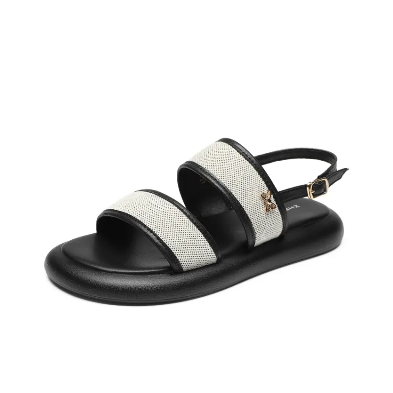 ZHR Green Purple Holiday One Strap Sandals Women's-1