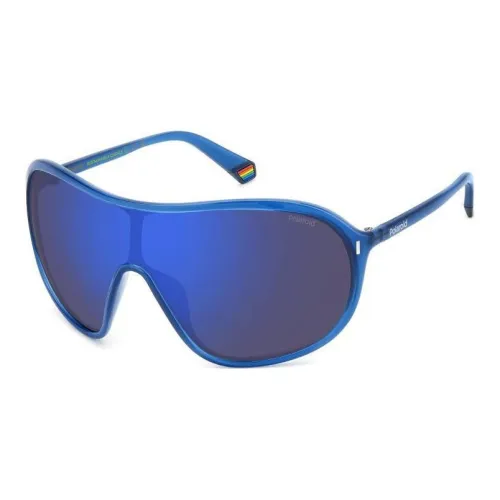 item Eco Polycarbonate Irregular Shape Sunglasses Unisex Blue