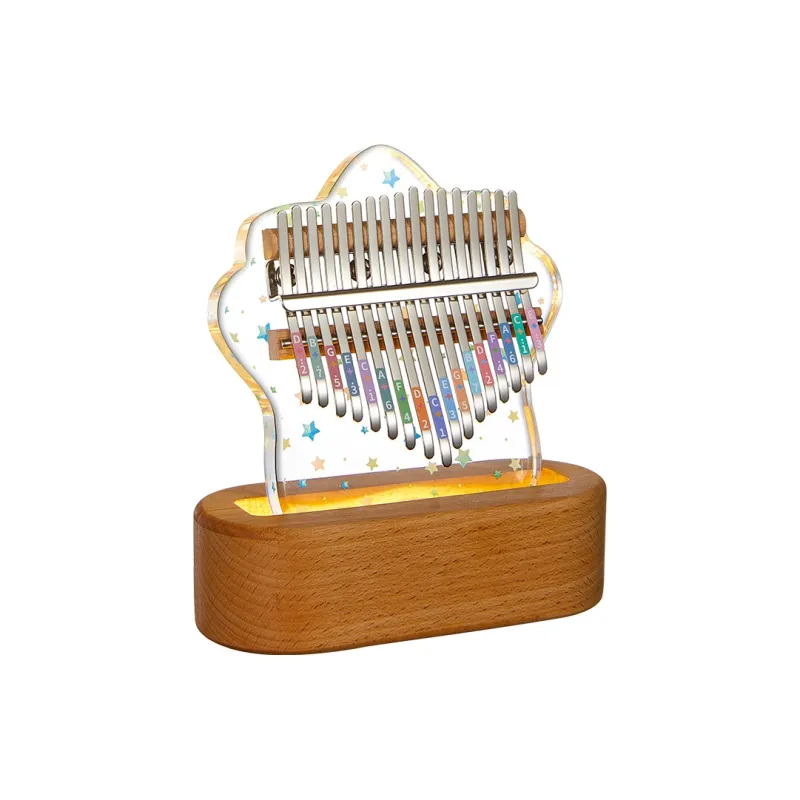 CEGA Acrylic Kalimba Fully Transparent Appearance 17/21 Keys Thumb Piano-10
