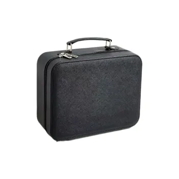 Boniu PU Makeup Bag Regular Unisex Cool Black/Taro Purple/Cherry Blossom Pink/Maroon/Ecru