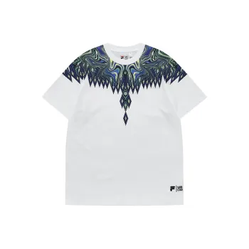 FILA FUSION Marcelo Burlon Collaboration Collection SS22 T Shirt Unisex Standard White