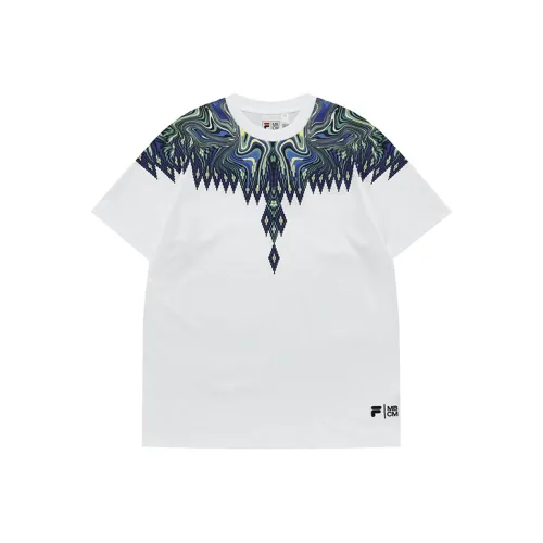 FILA FUSION Marcelo Burlon Collaboration Collection SS22 T Shirt Unisex Standard White