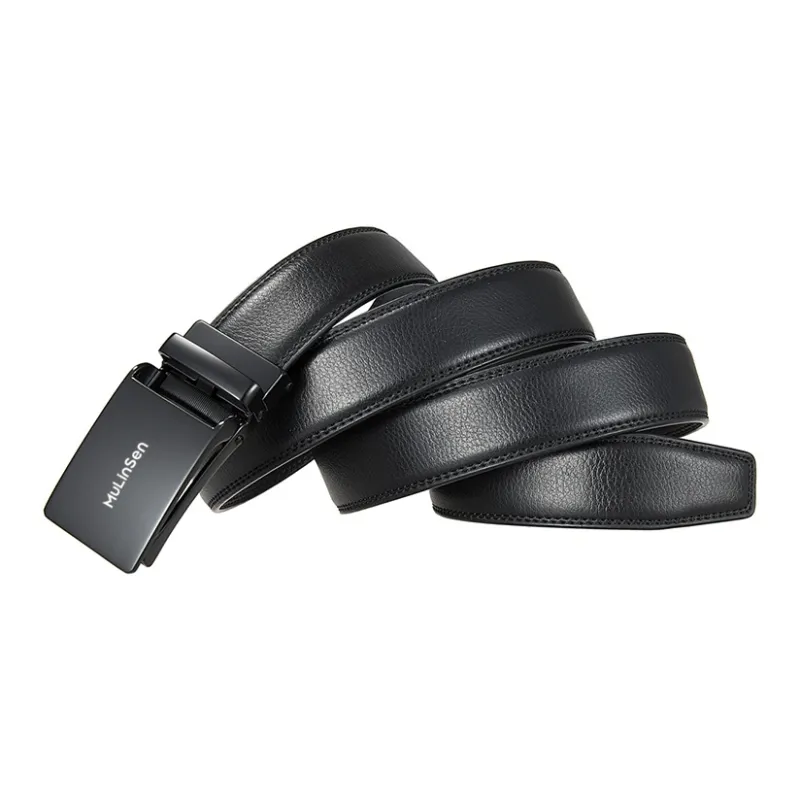 Mulinsen Cow Leather Belts Men's 3.5CM-2