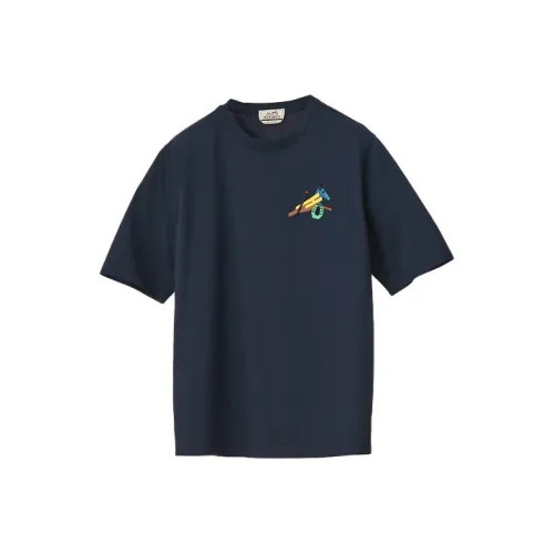HERMES T Shirts Men Dark Blue