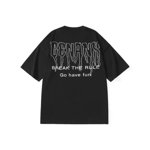 GENANX Straight Elbow Length Sleeved T Shirt Unisex