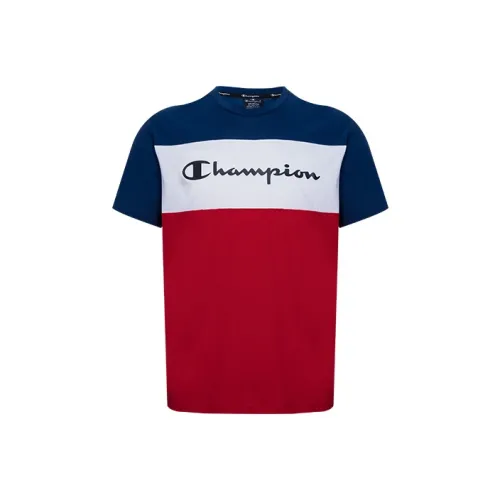 Champion Straight T-Shirt US Version Men's Red White Blue