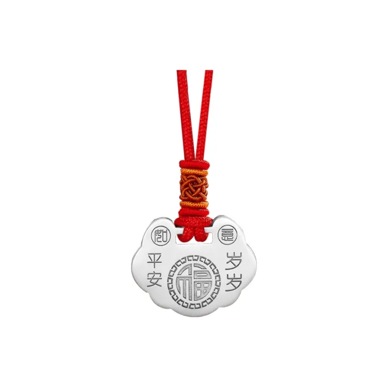 CHINA GOLD 999 Fine Silver Necklaces Kids'-0