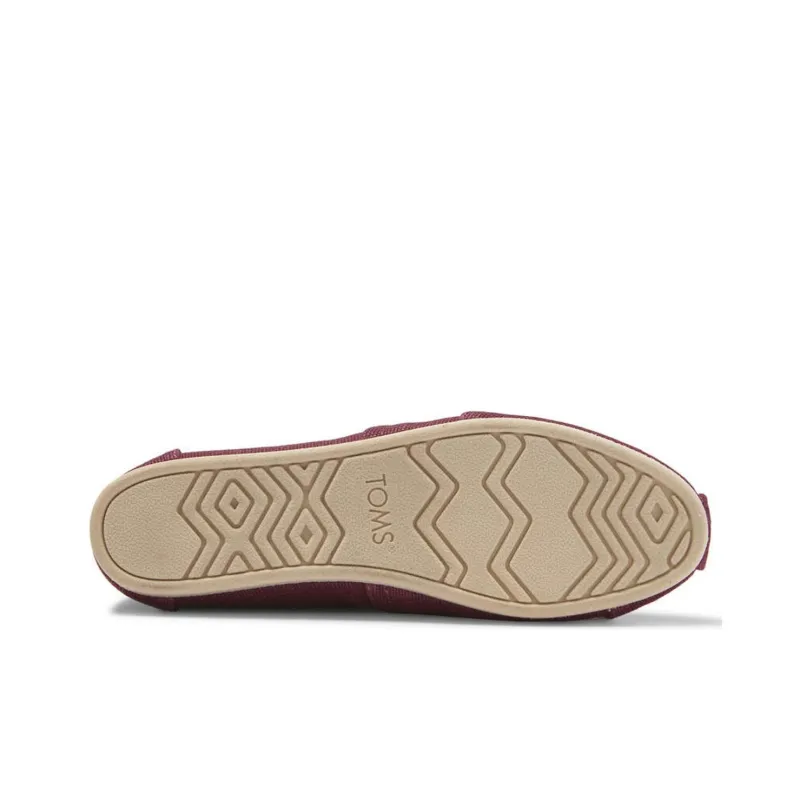 Toms Alpargata Casual Single Shoes Women's Dark Red-4