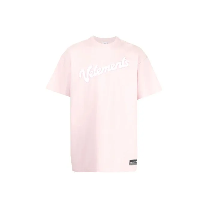 Vetements T-Shirts Men Pink-0