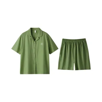 ZAO FU NIAO Pajama Set Women's Olive Green