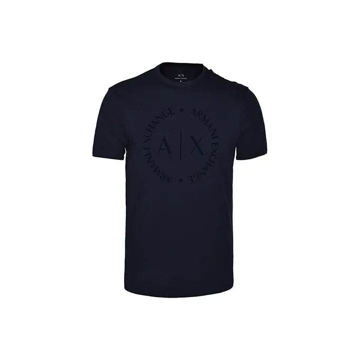 ARMANI EXCHANGE Logo Printed Crewneck T Shirt-0