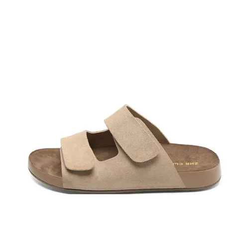 ZHR Rubber Sole Quiet Odor Resistant Abrasion Resistant Slide Slippers Women's