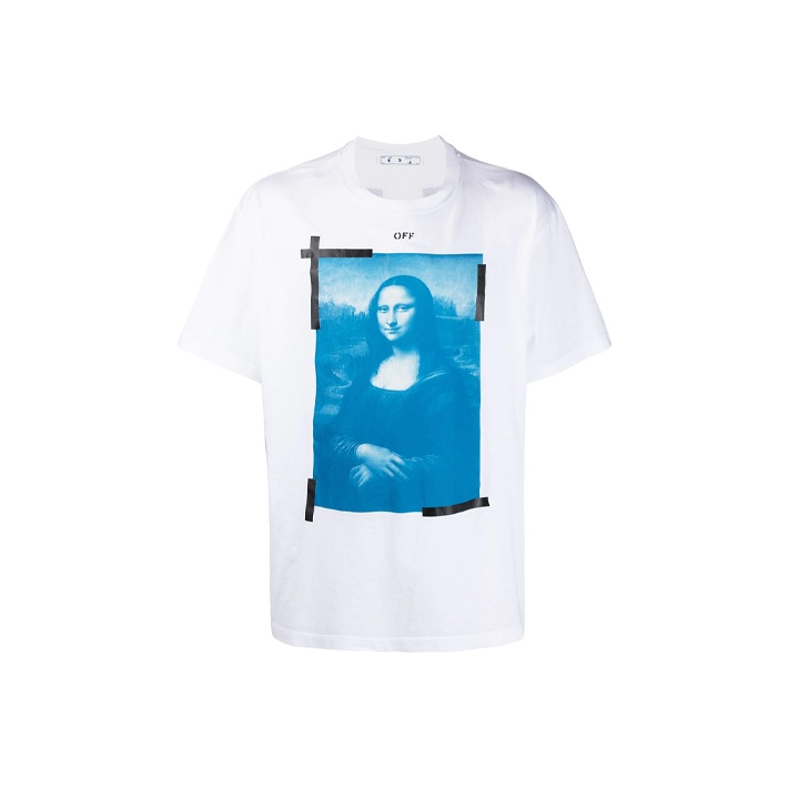 【Off-White】Blue Mona Lisa Overfit Short Sleeve T-shirt Off-White™ - Mona Lisa Over T-shirt | HBX - Globally Curated