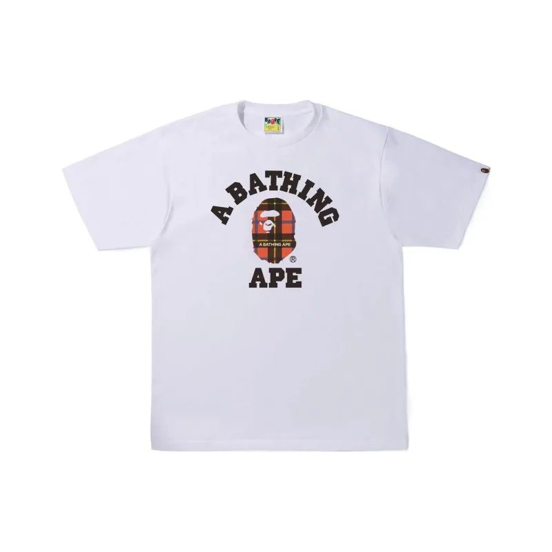 Bape Logo Check College Tee-6