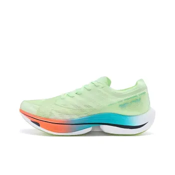 XTEP Racing 160X 5.0 Cushioning Wear Resistant Low Top Running Shoes Men's Green Red Blue