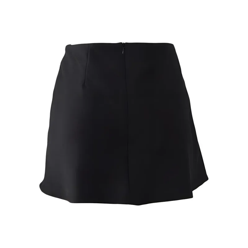 Wen Shan Casual Short Skirts Women's Black-1