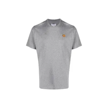 KENZO Classic Tiger Head T Shirts Men Dove Gray
