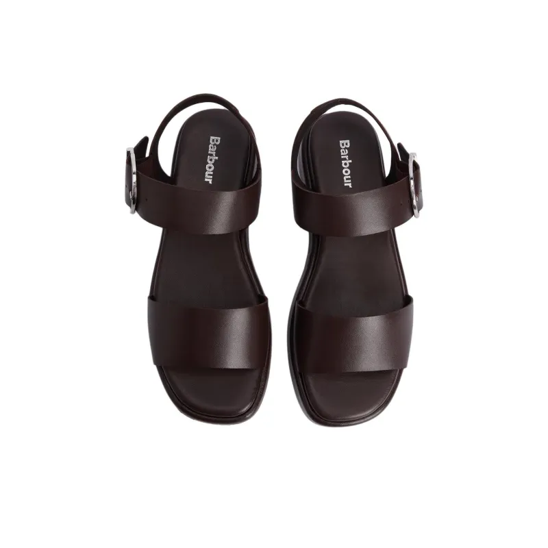 BARBOUR Erin Strap Sandals Women's Brown-3