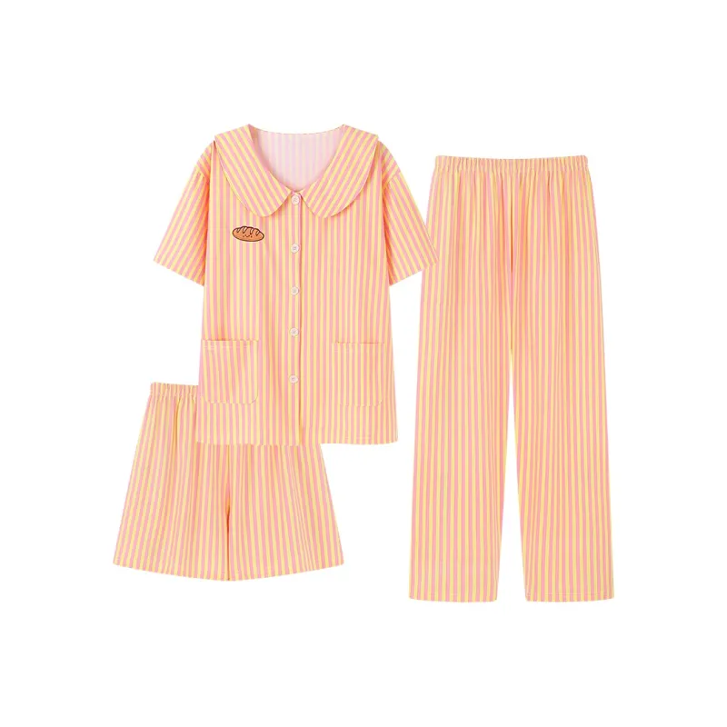 WANANNI Pajama Set Women's Orange-0