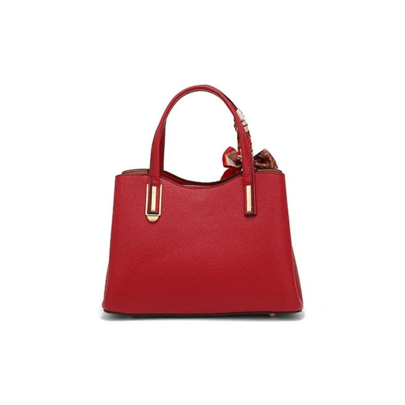 CLEVER& KETCH PU Tote, Shoulder Bag, Crossbody Bag, Handbag Regular Women's Red-5
