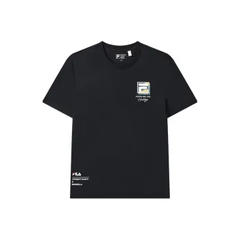 FILA T Shirts Men Jet Black