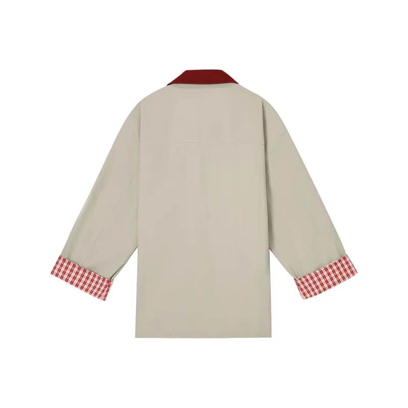 VOBA Trench Coats Women's Ecru-1
